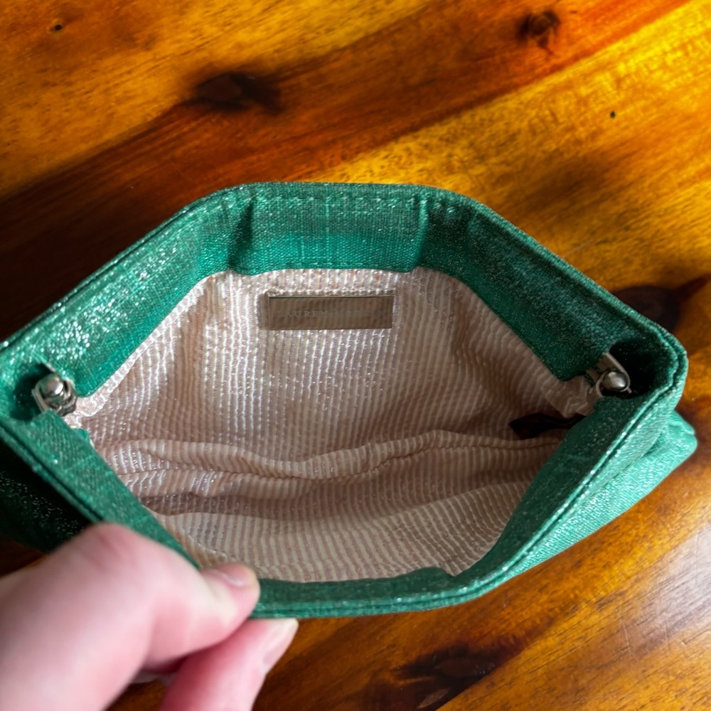 Lauren Merkin sparkle green clutch - Picture 4 of 6